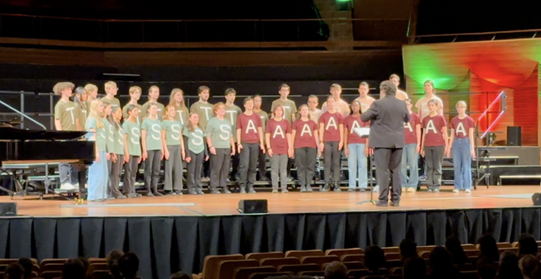 All-comers Choir performs at the Big Sing in 2024